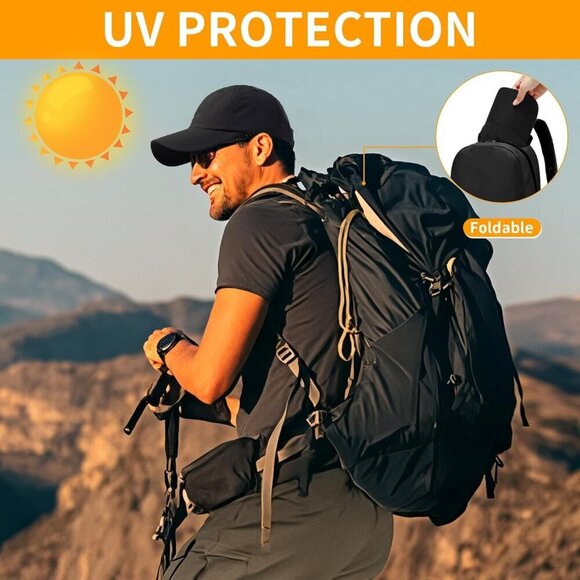 Unisex Waterproof Running Hat Lightweight Sun Protection Baseball Cap for Outdoo - Picture 6 of 7